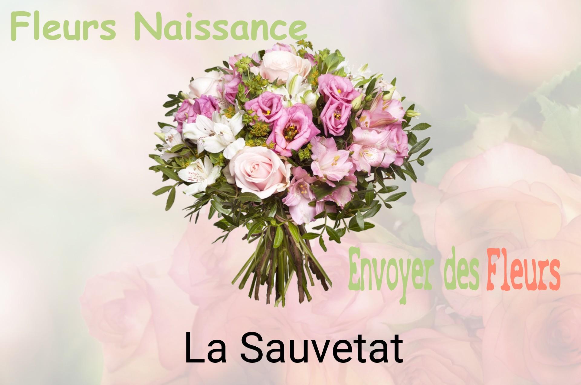Bouquet de fleurs de naissance livré à La Sauvetat